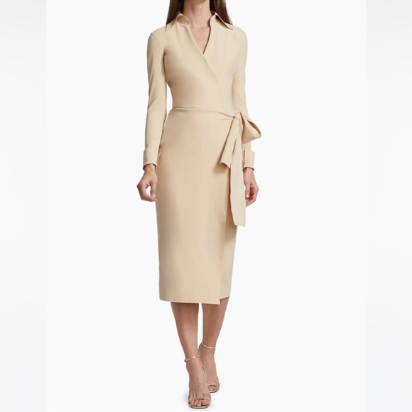 Chiara Boni Dresses & Skirts - Chiara Boni La Petite Robe Kamala Matt Jersey Faux Wrap Midi Dress size 54